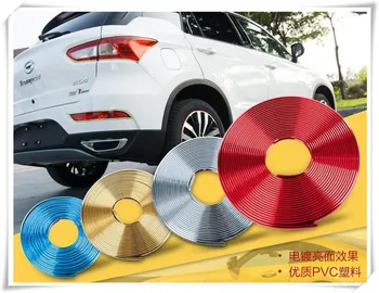 

HOT 8M Wheel Hub Tire Decorative Strip Sticker FOR peugeot 207 opel golf 7 ford focus mazda 6 skoda kia ceed opel astra j suzuki