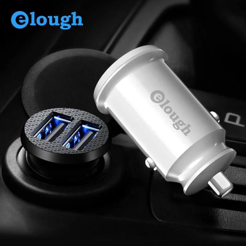 Elough سيارة شاحن آيفون X XS 8 7 زائد سامسونج s10 s9 s8 ملاحظة 9 هواوي المحمول سريع تهمة المزدوج USB سيارة الهاتف شاحن