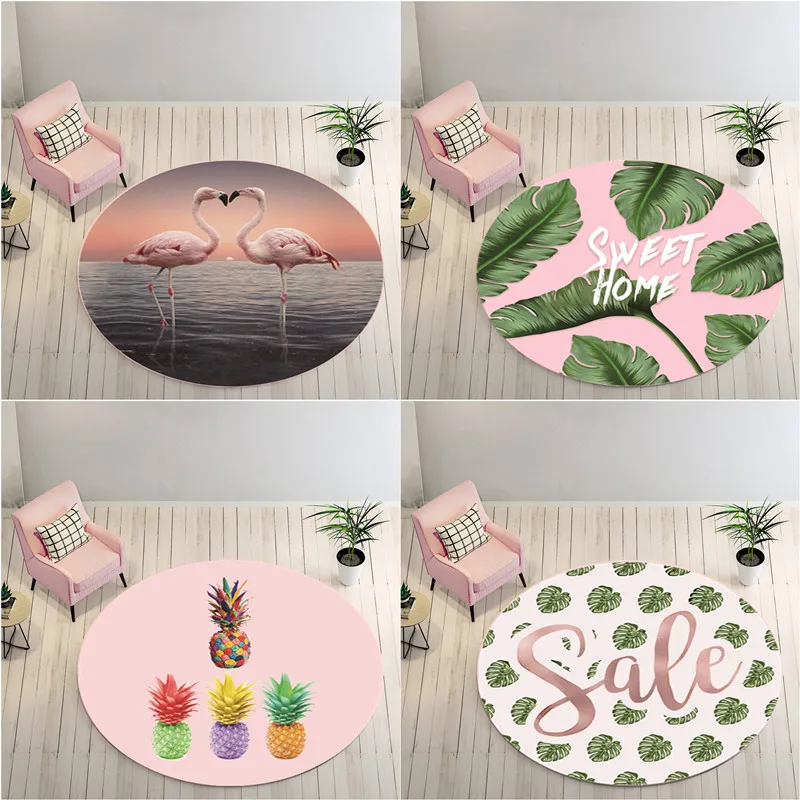 

High Quality Captain Round Rugs Living Room Doormat Cartoon Cat Carpets Door Floor Mat for Bedroom Carpet Kids Room Mats