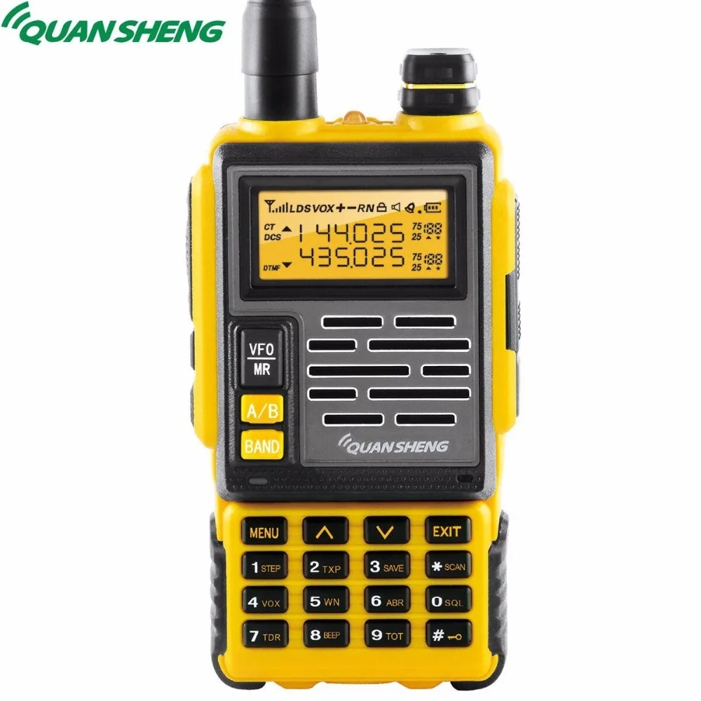 Quansheng TG-007 Walkie Talkie двухдиапазонный УКВ DTMF FM 10 км кв трансивер Long Range Любительское Портативный радио CB двухстороннее радио