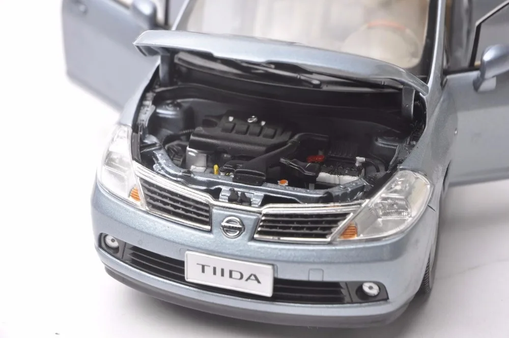 1:18 литая под давлением модель для Nissan Tiida Versa 2008 седан редкий сплав игрушечный автомобиль миниатюрная коллекция подарок Pulsar