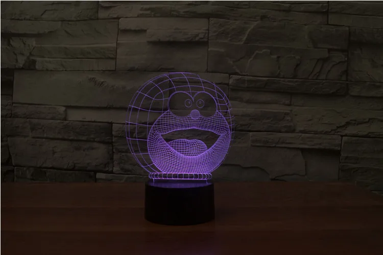 Wenhsin Новый Doraemon форма Usb 3D свет красочный сенсорный светодиодный визуальный свет декоративная атмосферная настольная лампа