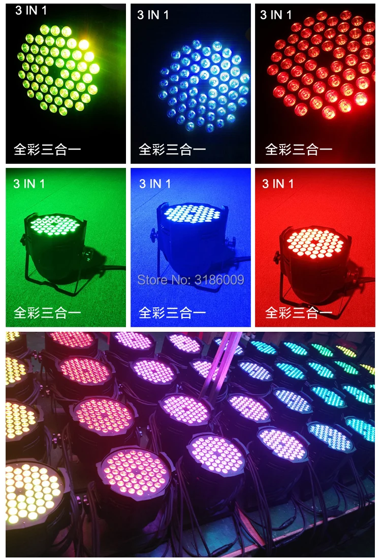 54pcs 3W led Par03_Show time lighting