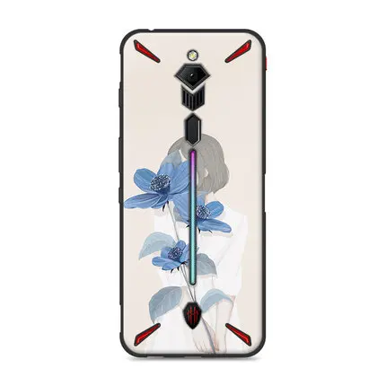 Для zte Nubia Red Magic 3s Чехол Magic3s Мягкий Силиконовый ТПУ задняя крышка для zte Nubia Red Magic 3s Чехол 6,65 ''чехол для телефона - Цвет: A4
