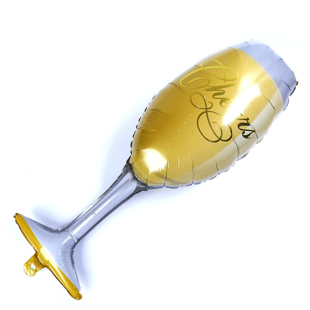 Большой Размеры Фольга шары бутылку шампанского шар вечерние пива Фольга шар вечерние украшения день рождения шар 2 шт./лот