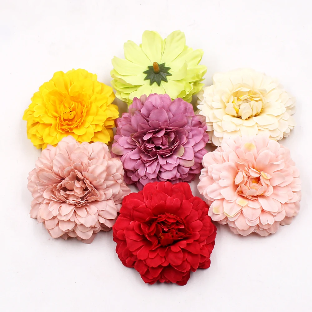 5 шт. шелк Marigold Искусственные цветы глава DIY ремесло, подарки, аксессуары для свадьбы украшения дома венок ручной работы поддельные цветы