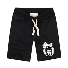 Британский рок-певец Дэвид Боуи голова портрет печати повседневные мужские шорты черные летние в стиле хип-хоп шорты мужские популярные супер звезды