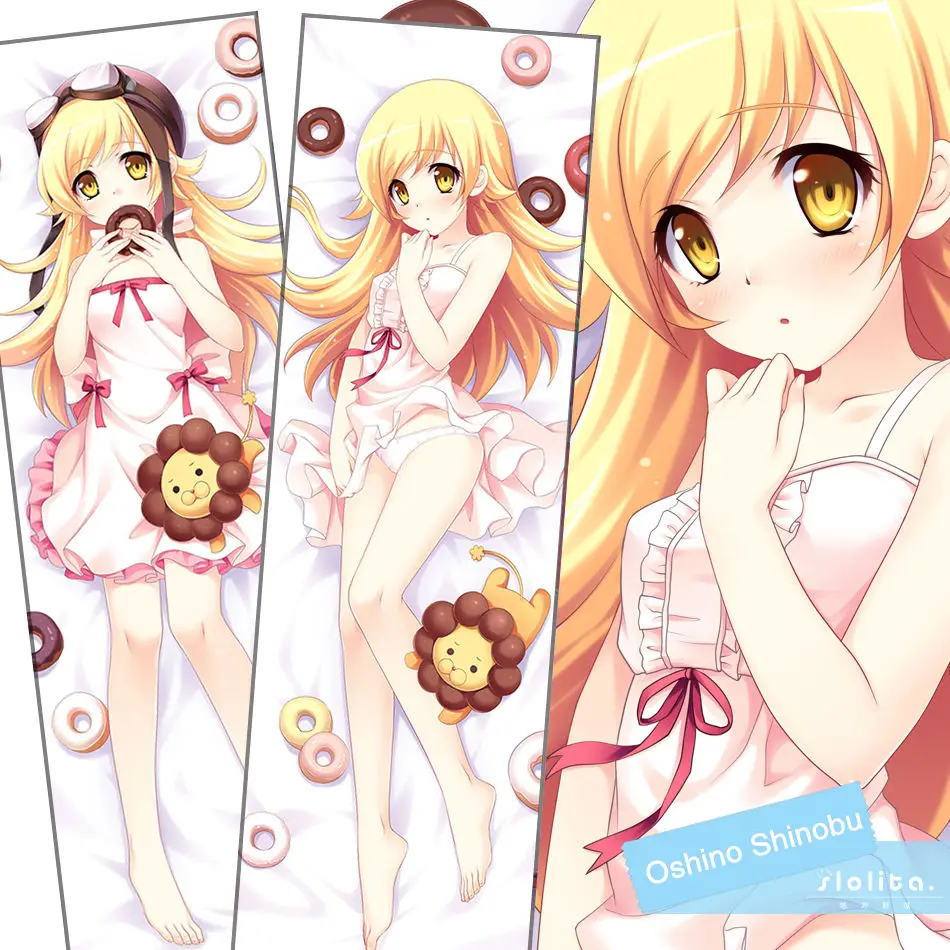 Японское аниме Monogatari Oshino Shinobu сексуальная обнимающая подушка чехол Длинная