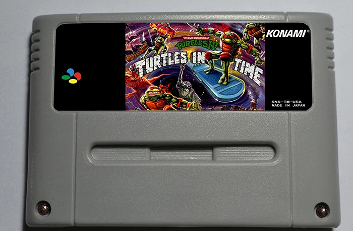 

Teenage Mutant Ninja Turtles IV Turtle in the Time or Tournament Fighters - Action Game Cartridge EUR Version