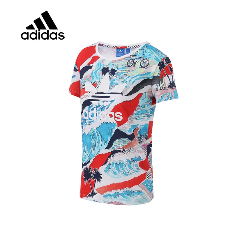

Original New Arrival Authentic Adidas Women's T-shirts Short Sleeve Female Leisure Sportswear Breathable Quick Dry Shirt BK2093
