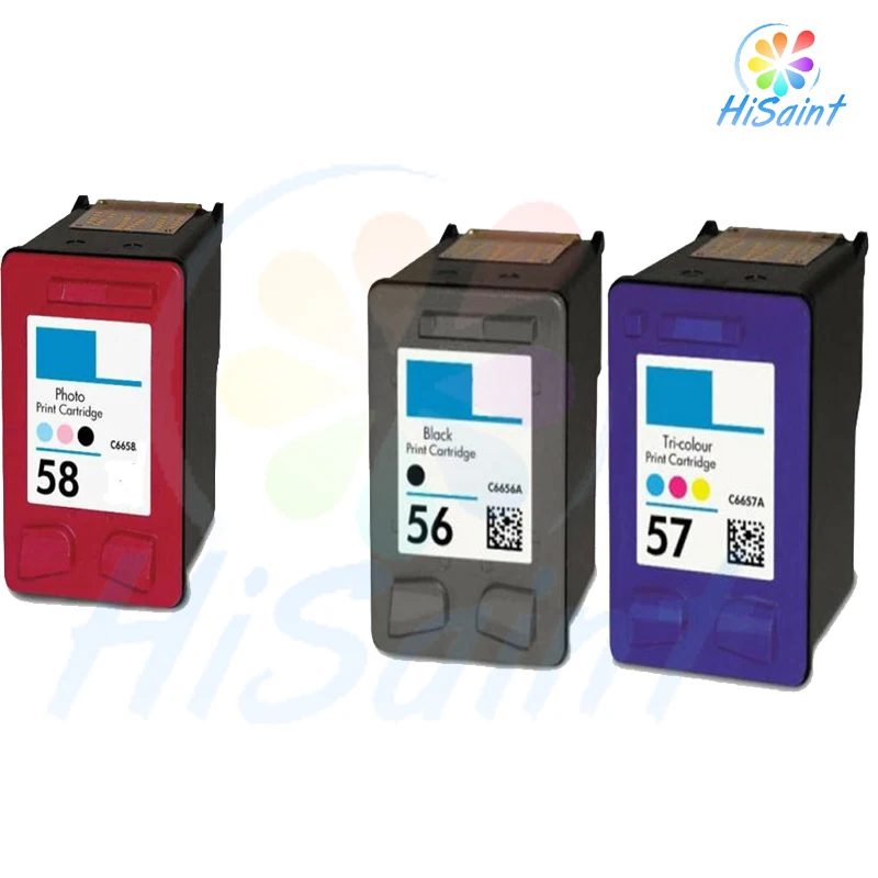 hisaint 3 Pack Compatible C6656 C6657 C6658 Ink For HP Deskjet 3550 Officejet 4110 Chinese ink cartridges for HP 56 57 58 hisaint 3 Pack Compatible C6656 C6657 C6658 Ink For HP Deskjet 3550 Officejet 4110 Chinese ink cartridges for HP 56 57 58