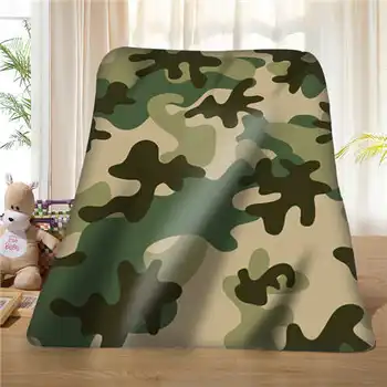 

Custom Military-Camouflage-Texture- (1) Blanket Soft Fleece DIY Your Picture Decoration Bedroom Sofa Multi Size#928-01-52