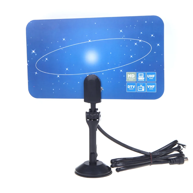 HOT sale Digital Indoor TV Antenna HDTV DTV HD VHF UHF Flat Design High