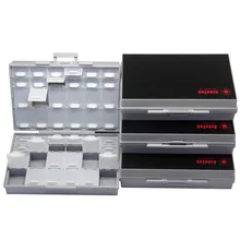 AideTek Коробка органайзер для рукоделия бусины крышки для хранения пустой корпус SMD SMT Органайзер поверхностное крепление пластиковый ящик для инструментов этикетка 4BOXALL48