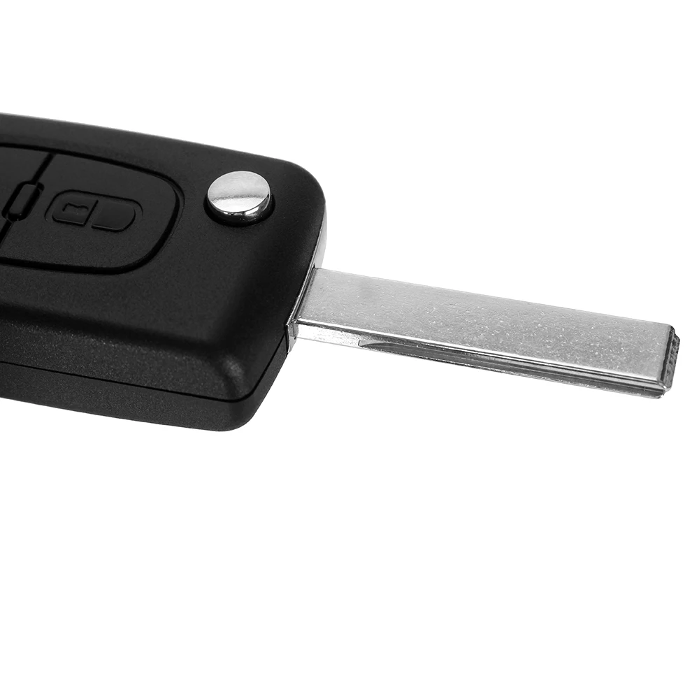 Dandkey 2 кнопки дистанционного флип складной Оболочки чехол для Peugeot 107 207 307 S 308 407 607