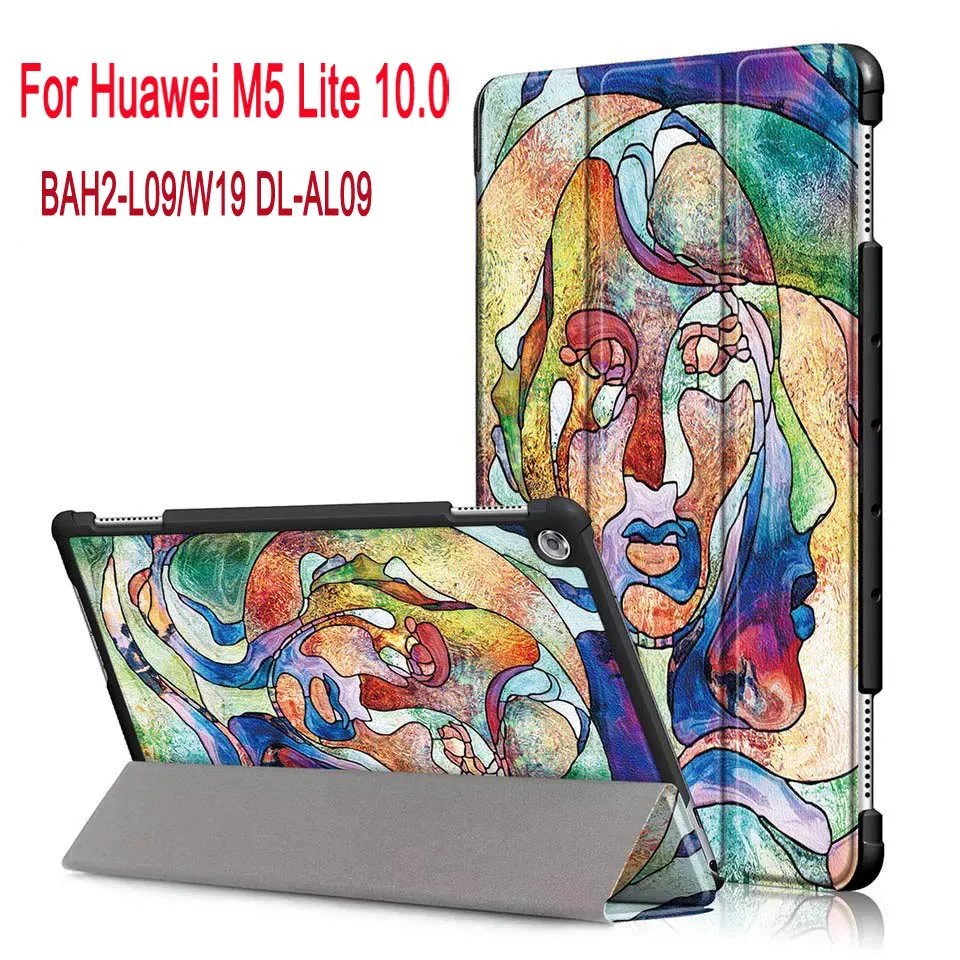 Ultra Slim Case For Huawei MediaPad M5 lite 10 BAH2-W19/L09/W09 10.1&quotTablet PC stand cover for huawei mediapad case | Компьютеры и