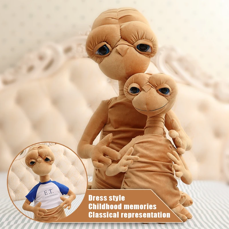 50cm Stofftier Puppe ET E.T Extra Terrestrial Alien Plüsch Plüschtier Spielzeug 