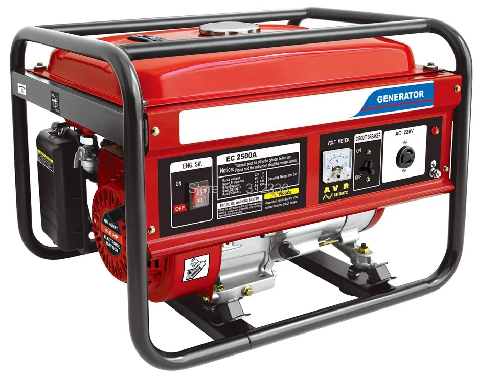 Sea shipping portable generator 3500 2.5kw 168F GX200 Recoil starting OHV 6.5hp single phase 220V 50Hz