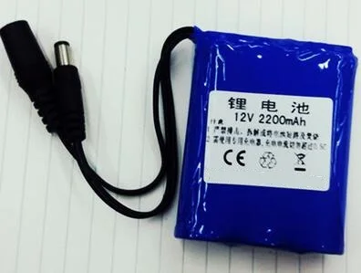 

Free shipping 1pcs 12V 2200mAh 18650 lithium battery Rechargeable battery pack