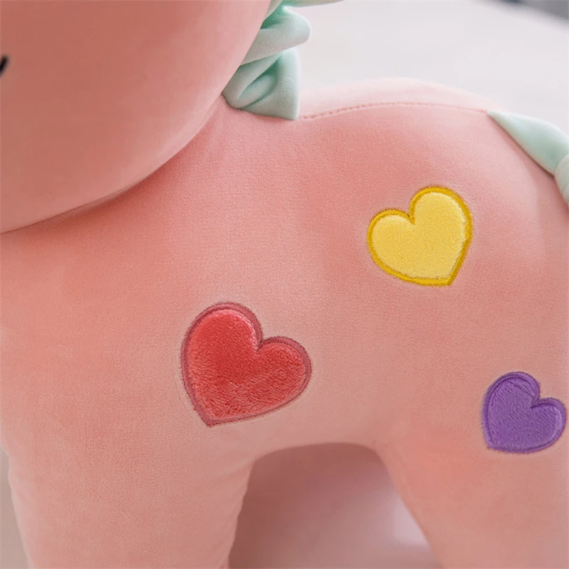 20/25cm Baby Kids Plush Toys Soft Unicorn Doll Appease Sleeping Pillow Kids Rainbow Horse Toys Children Christmas Birthday Gift