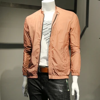 

Summer Sunscreen Jacket Men Casual Breathable Windbreaker Bomber Chaqueta Hombre Pilot Moda Hombre 2019 Chaqueta Hombre 50J0084