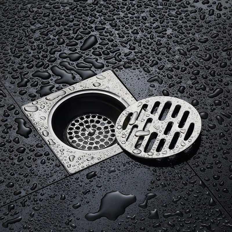 Bathroom Stainless Steel Floor Drain Thickened Deep Water Sealing Floor