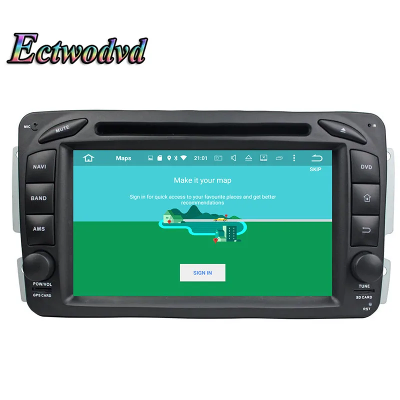 Best Ectwodvd Octa Core Car DVD GPS Navigation for Benz ML W163 CLK W209 (2002-2005)/C-Class W203 (2000-2004)/SLK W170 1998-2001 5