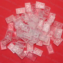 1000 шт прозрачный цвет плоский Кератиновый Клей Чистый прозрачный цвет для Расплавление человеческих волос/Кератин наращивание волос