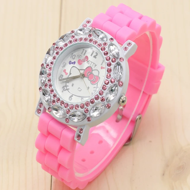 New Arrived hello kitty cartoon watches silicone girls kids quartz wristwatch wo New Arrived hello kitty cartoon watches silicone girls kids quartz wristwatch wo