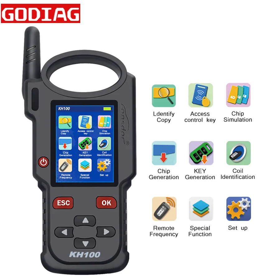 

Lonsdor KH100 Hand-Held Remote Key Programmer