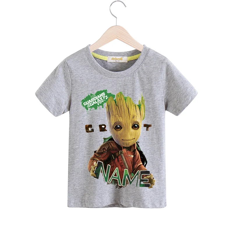 Boys Baby Groot Print T-shirts Girls Summer Casual Cotton Tshirts Children Clothing Kids Short Sleeve Tees Top T Shirts TX148 (9)