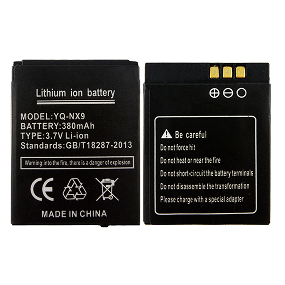 

YQ-NX9 battery for DZ09 smart watch 380mAh Long standby battery for smart watch