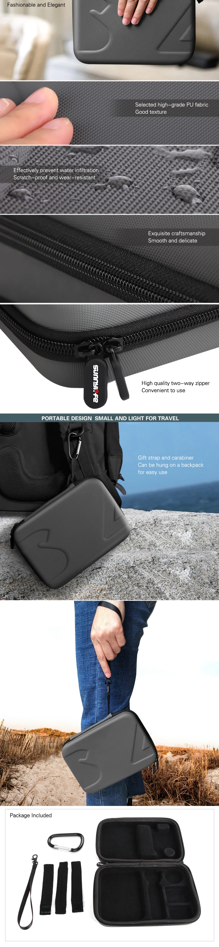 armazenamento de proteção caso transporte para dji osmo bolso saco de transporte
