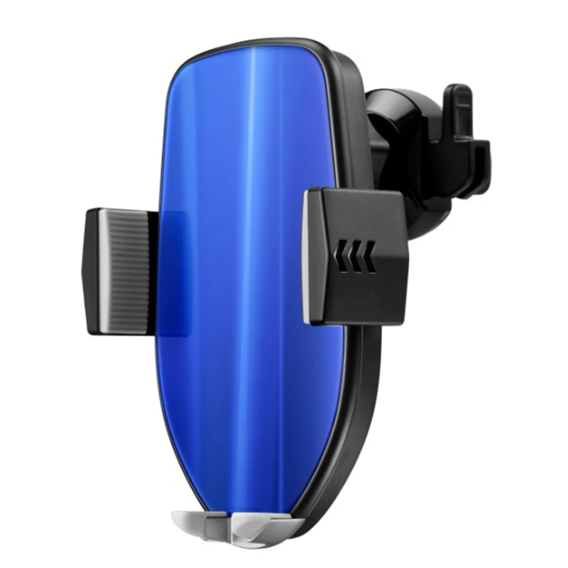 10w Qi Wireless Car Fast Charger for IPhone Xs Max X Xr 8 plus Samsung S10 9 8 7 Automatic Clamping Charging Station Dock Holder - Plug Type: blue