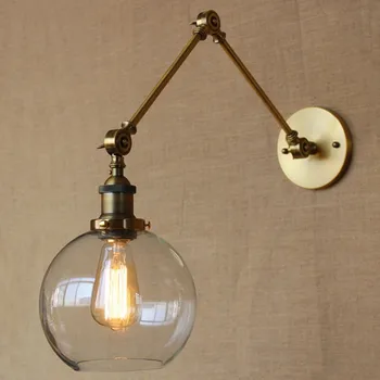 

American Country Style Industrial Retro Wind Livingroom Wall Lamp Balcony Light Aisle Light Coffee Shop Bar Light Free Shipping