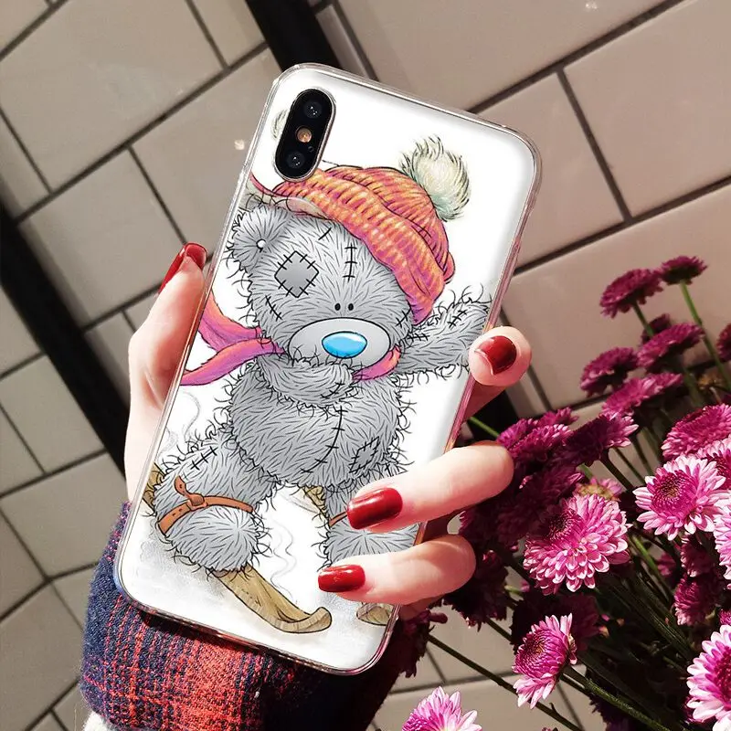 Babaite Tatty Teddy Bear Me To You Мягкий силиконовый прозрачный чехол для телефона для iPhone X XS MAX 6 6s 7 7plus 8 8Plus 5 5S SE XR - Цвет: A2