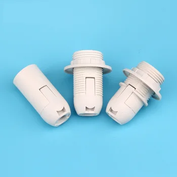 

500 pieces/lot half or full or glossy 110-250V 2A E14 snap on fast wiring plastic lamp holder / lamp bases for table light