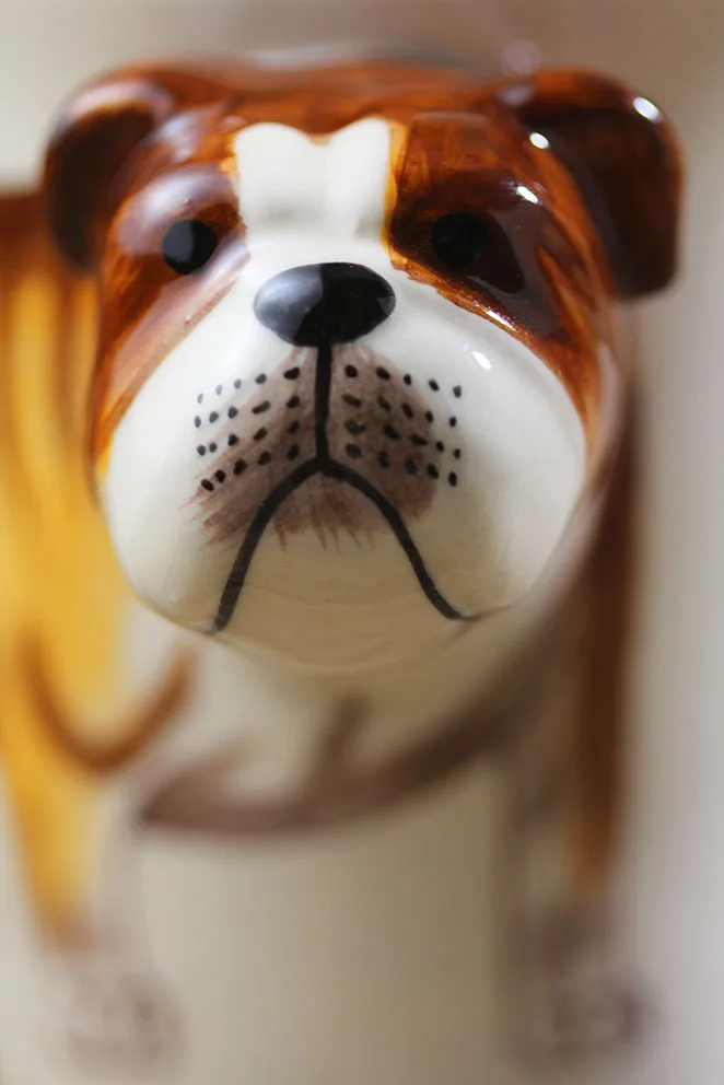 animal handle ceramic mug