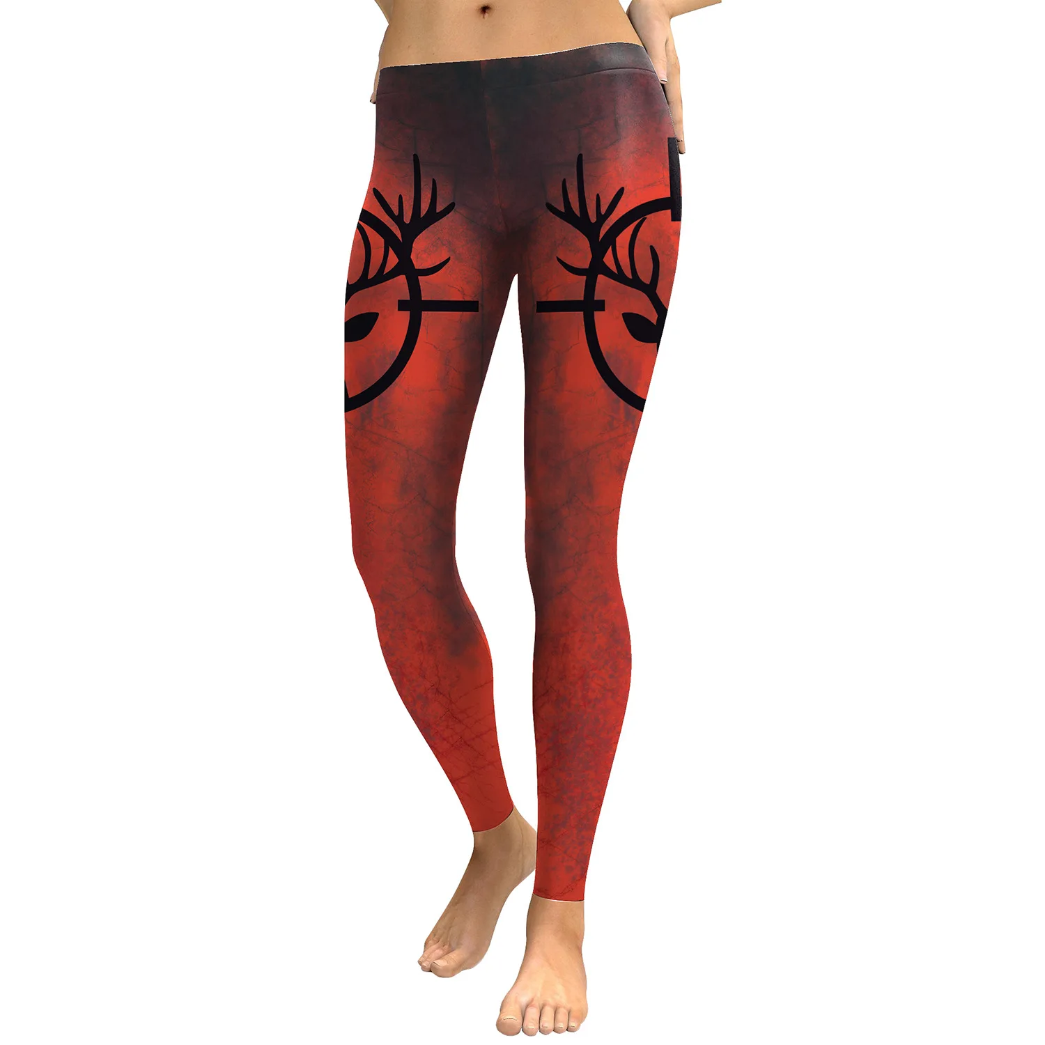 dark red gym leggings