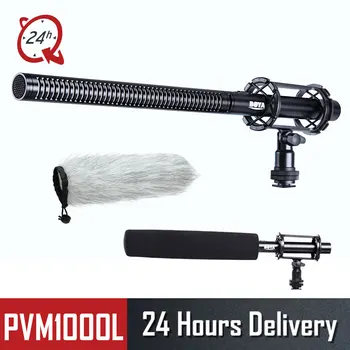 

BY-PVM1000L Condenser Microphone XLR 3-Pin Super-Cardioid Directional for Camcorder DSLR Smartphone Video Interactive Film Video