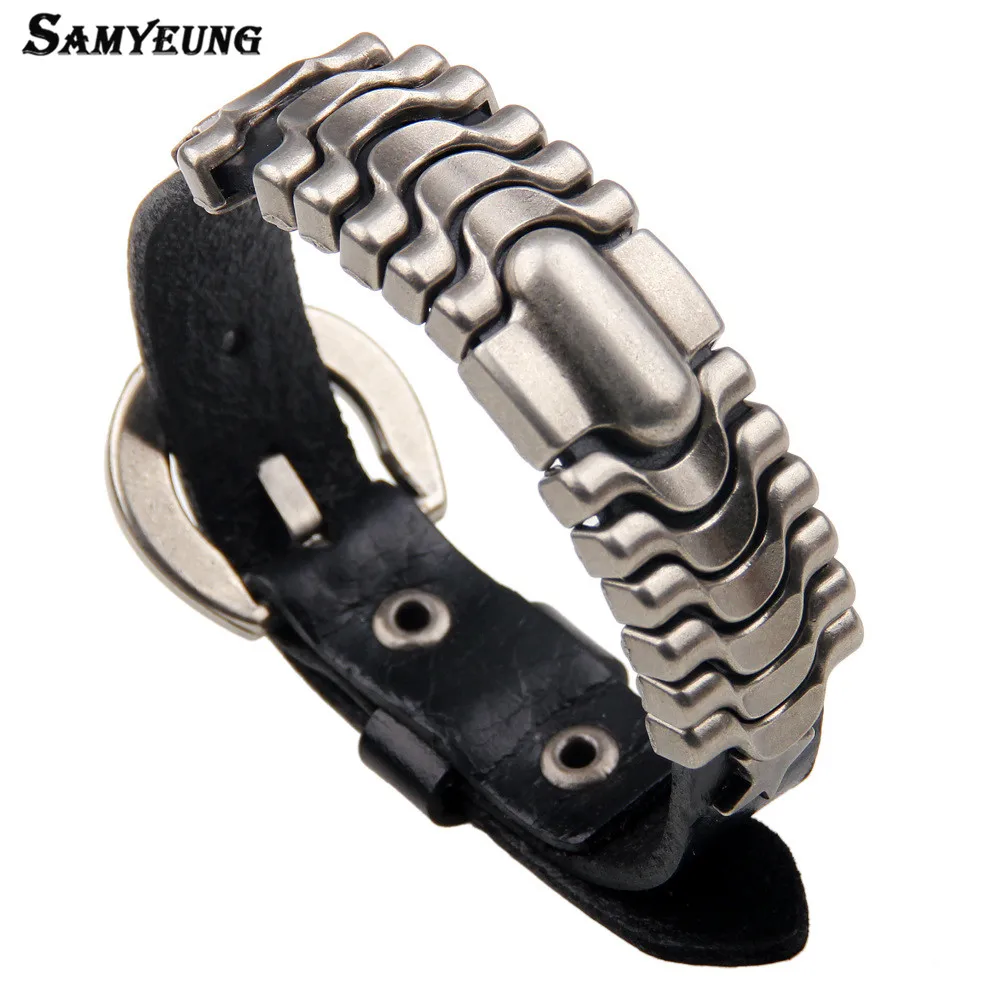 

Samyeung New Arrive Vintage Alloy Leather Bracelets for Best Friends Men Handmade Bracelet Male Braclet Women Braslet 2017 Gift