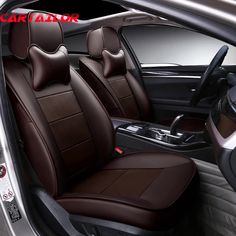 

CARTAILOR Leather Auto Seat Covers for Land Rover Velar 2018 Car Seat Cover Accessories Set Custom Fit Cover Car Seats Protector
