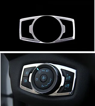 

FUNDUOO For Ford Fusion Mondeo 2013 2014 2015 2016 HEAD LIGHT HEADLIGHT LAMP SWITCH BUTTON PANEL CHROME COVER TRIM ACCESSORIES