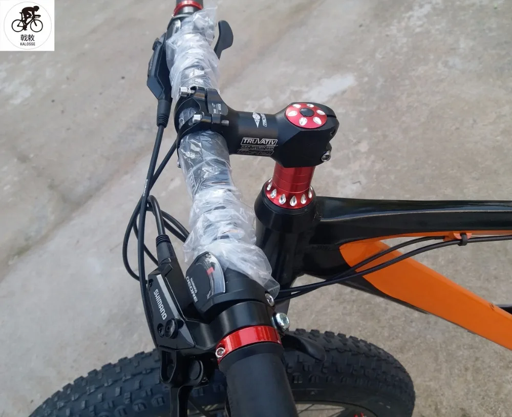 Top Kalosse  26*4.0 tires   24/27/30 speed  snow  mountain bike Soft-tail frame  DH/AM/FR Beach  bike 12