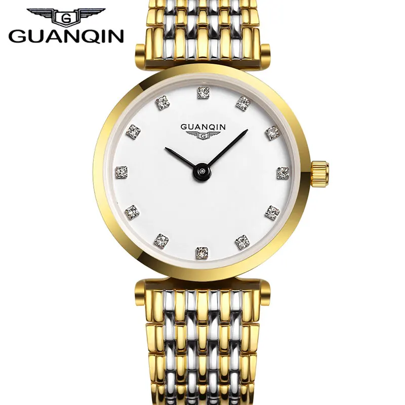 

Brand GUANQIN Women's Quartz Watches Women Fashion Luxury Watch Waterproof Vintage Style Ladies Gold Wristwatches
