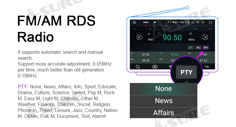 A-Sure 2 Din Android 9,0 Авто радио gps dvd-плеер Sat Nav стерео навигация для сиденья Ibiza 2009-2013 четырехъядерный DAB+ wifi 4G