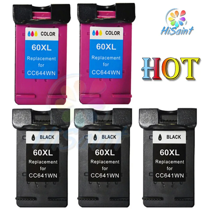 Spread High quality Inkjet Printer refillable 60XL Ink Cartridge for HP 60XL CC641W CC644W-in