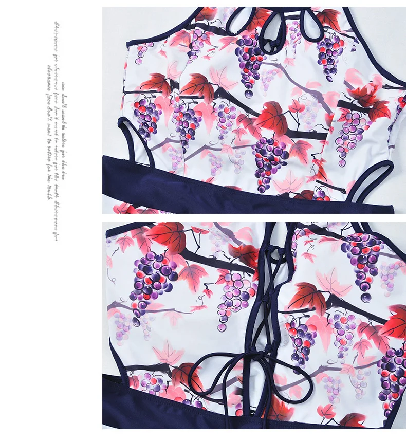 Плюс Размеры принт Одна деталь ванный комплект Для женщин Swimdress Pull-On подкладка внутри на большой Размеры S XXXL-6XL Купальники для малышек Для женщин Одна деталь