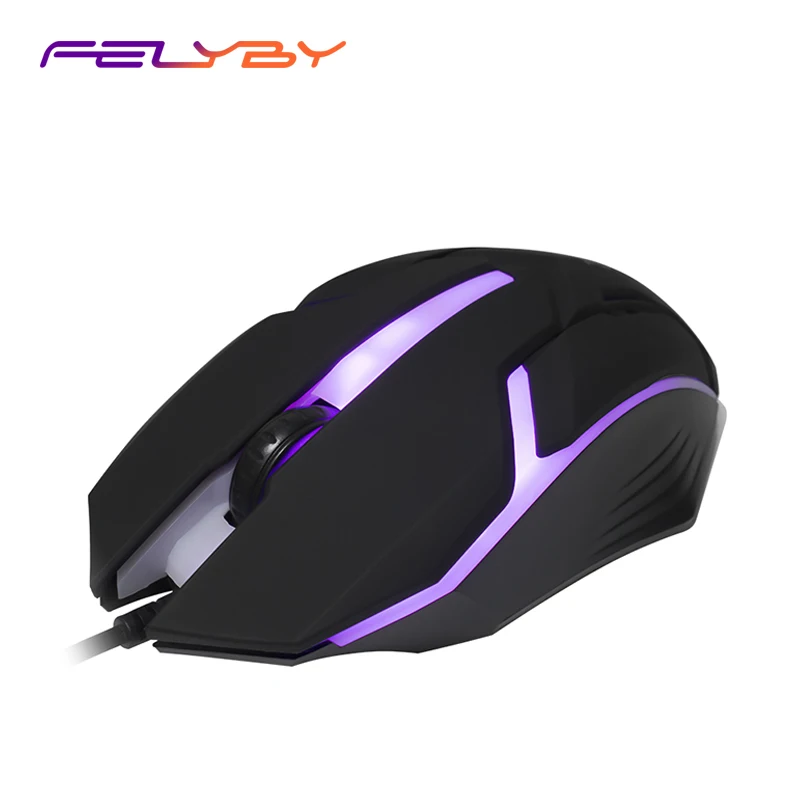 

FELYBY Light Weight and Sensitive Mouse Multifunctional Home Office Game Wired Mouse LED Colorful Lights USB Mouse