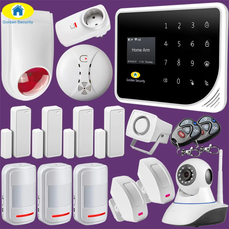 

2G 3G 4G GSM LTE Wifi Alarm APP Control Wireless Home Security GSM Alarm System Remote Control Autodial Camping Alarm Gift